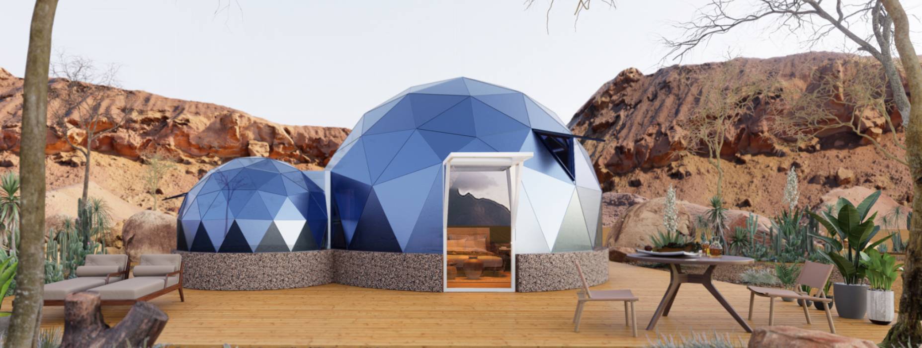 榆社县球形智能光伏玻璃星空房